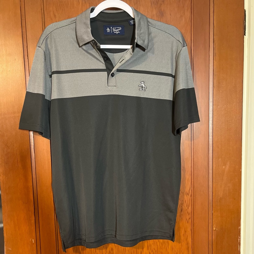 Original Penguin Two-Tone Gray Polo Shirt